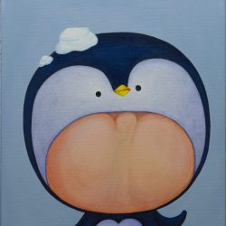 小企鵝 <br> Little Penguin <br> 40x50cm (10) <br> Acrylic On Linen <br> 2022