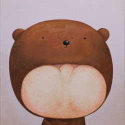 小棕熊 <br> Little Brown Bear <br> 40x50cm (10) <br> Acrylic On Linen <br> 2022
