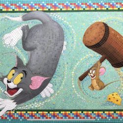 湯姆與傑利2 <br> Tom M Jerry<br> 72.5x53cm(20)<br> Acrylic On Canvas<br> 2024