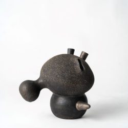 SOLD<br>Constructing Demeanor 015<br> 22x18x24cm<br> High Fired Ceramics<br> 2022