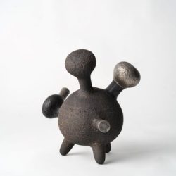 SOLD<br> Constructing Demeanor 017 <br> 24x16x25cm <br> High Fired Ceramics, Multiple Firings<br> 2022